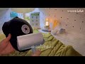 Laundry room scene simulation with whispering
