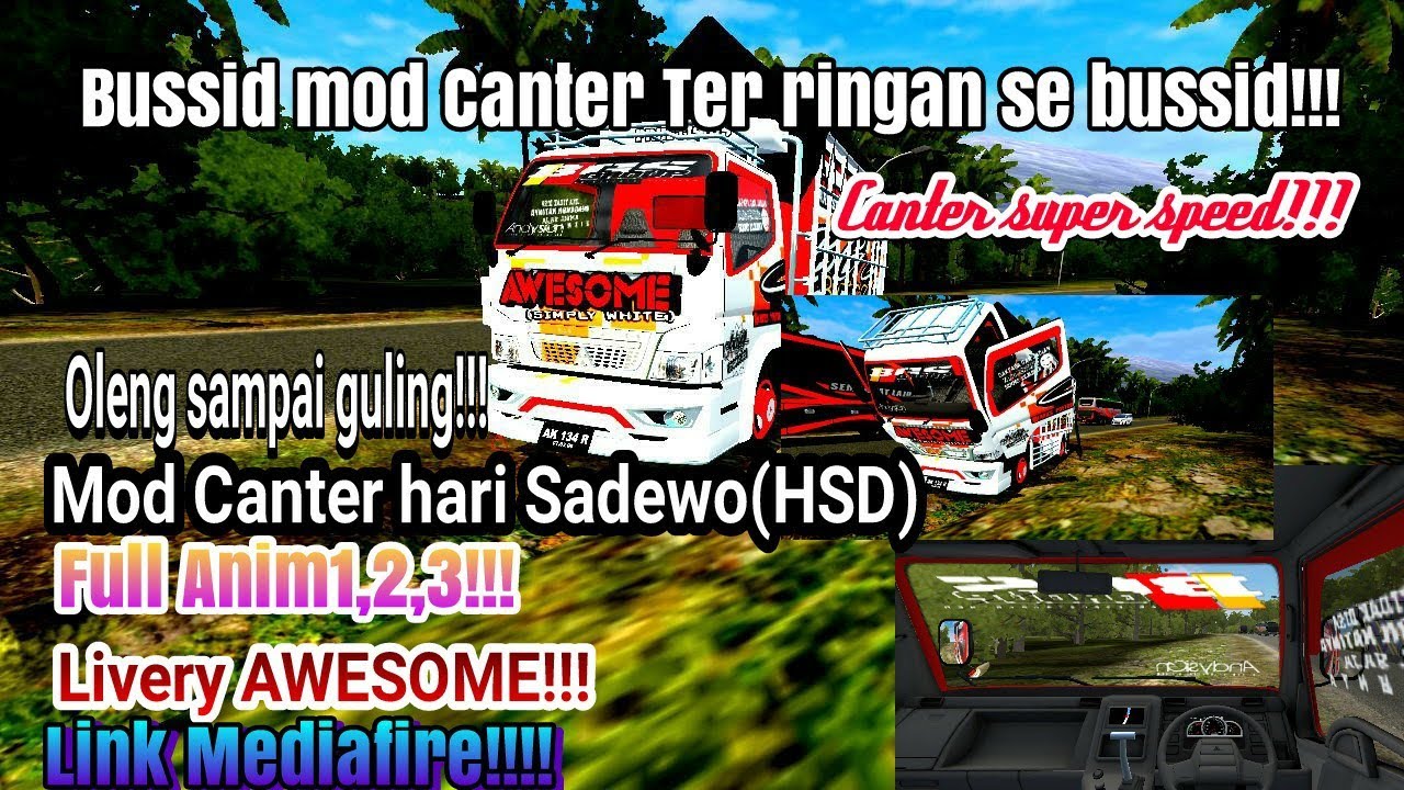 Bussid mod CANTER  TERINGAN cocok hp ram 1 GB mod CANTER  