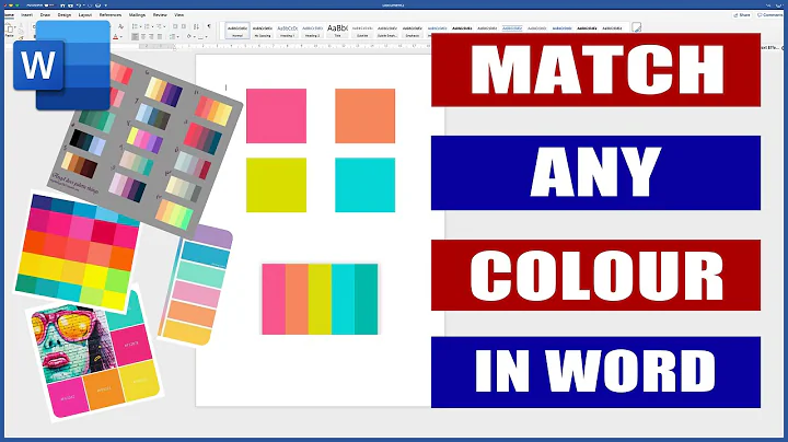 How to Match any Colour in Word | Microsoft Word Tutorials