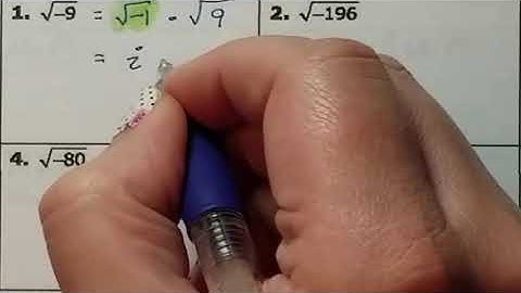 Lesson 3.2 Simplifying Negative Square Roots