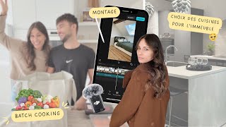 Une semaine avec NOUS 🫶🏼 MONTAGE vidéo 📱 TRAVAUX à l’immeuble 👷🏽‍♀️ + on choisit les CUISINES 🥹
