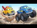 Police Car Standoff on the Road! Who Saves the Day? | Vehicle Animation