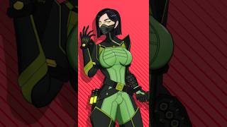 Valorant Viper fan art drawing timelapse ☣️ #valorant #art #valorantshorts #fanart  #valorantfanart
