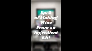 Making Wine from an Ingredient Kit - Part Two; Cleaning & Sanitizing