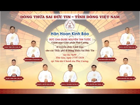 Video Trực Tiếp: Thánh Lễ Truyền Chức Linh Mục - Tỉnh Dòng... - youtube