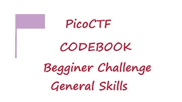 PicoCTF 2022 - Codebook | picoMini General Skills Challenges