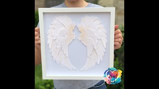 Download How To Assemble 3d Layered Angel Wings Instructions Free Cut File For Cricut Youtube