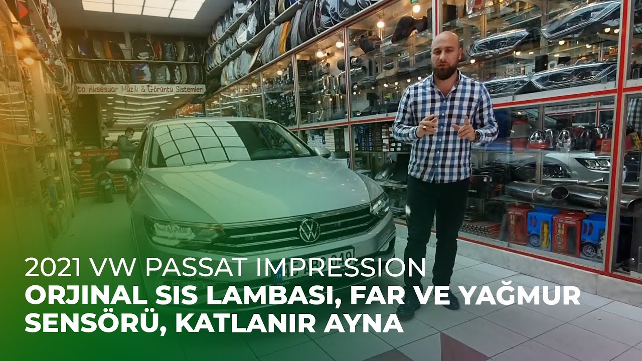 2021 VW Passat Impression // Orjinal Sis Lambası, Far ve Yağmur Sensörü, Katlanır Ayna