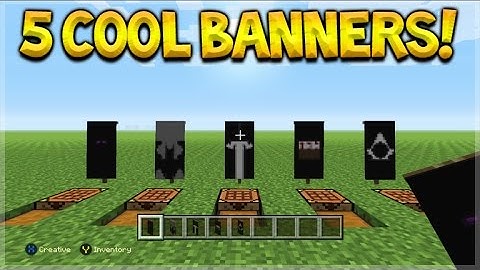 5 Awesome Custom Logo Banner Designs Tutorial In Minecraft Console Edition