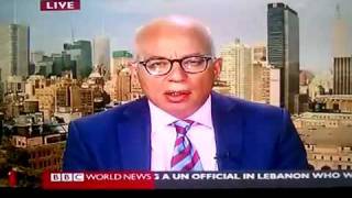 A wrong guest to a wrong program, live on BBC World News