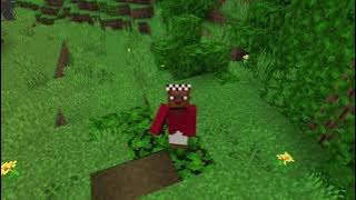 African guy running from tribe member (Minecraft Edition) #Shorts