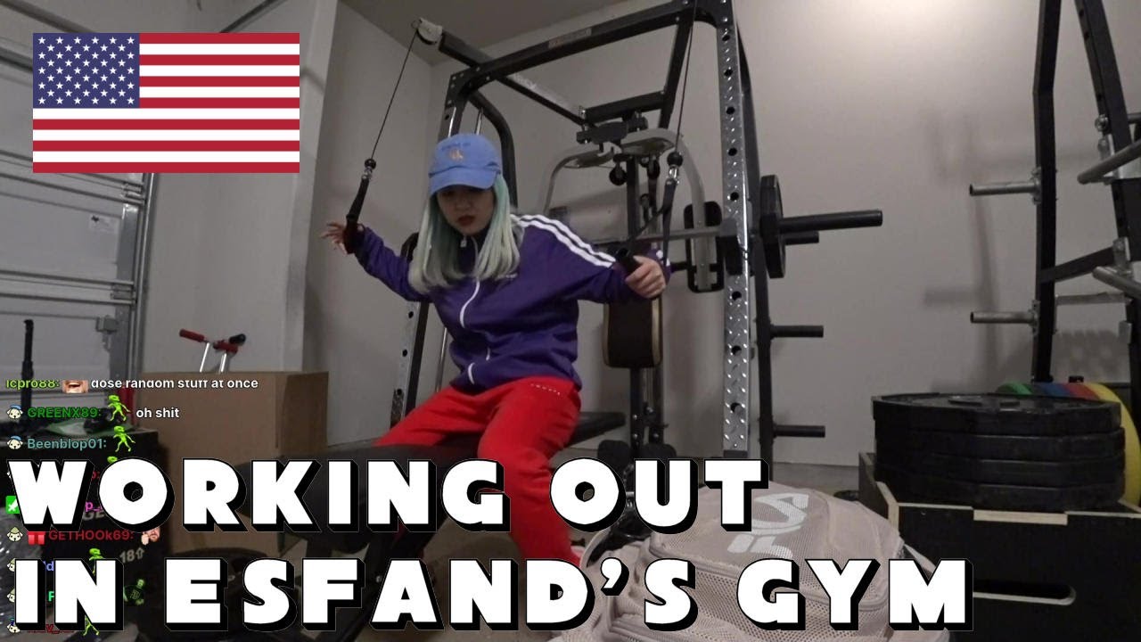 [Feb 15th, '22] Exercise in Esfand's old garage gym - IRL in Austin