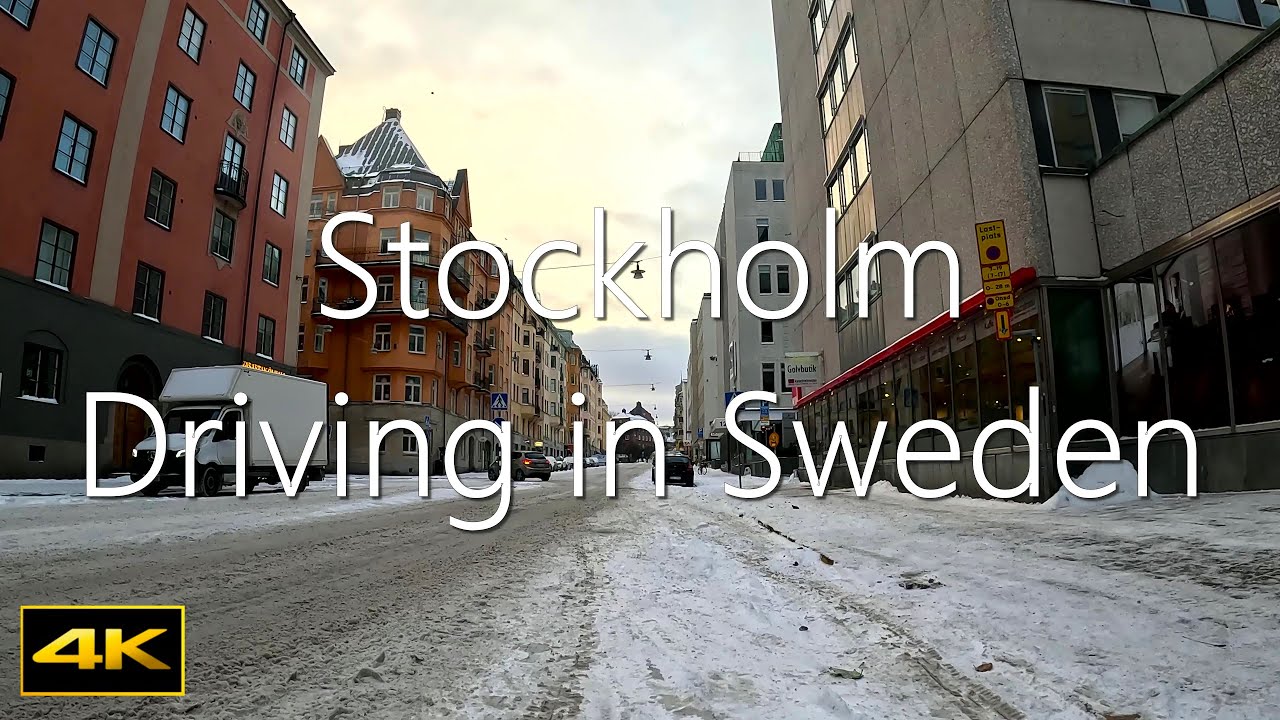 Driving in Sweden || Stockholm center || LUNITO Finland