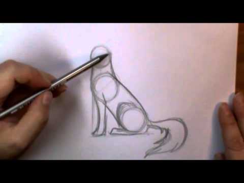 How to draw a Wolf howling