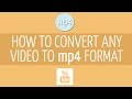 How to Convert your Video to MP4 Format Mp3