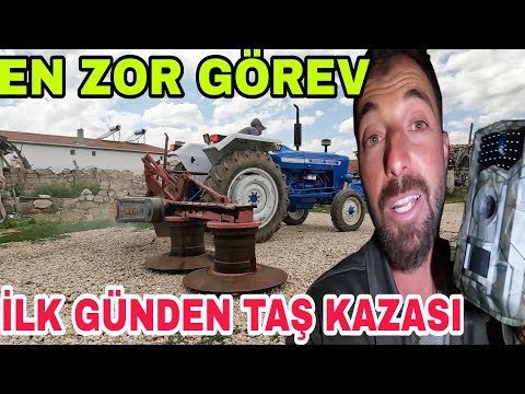 EMEKTARA EN ZOR GÖREV~TEHLİKELİ İŞLER~TAŞ ATAN MAKİNA~DOMUZLARA FOTOKAPAN  KURAMADIK