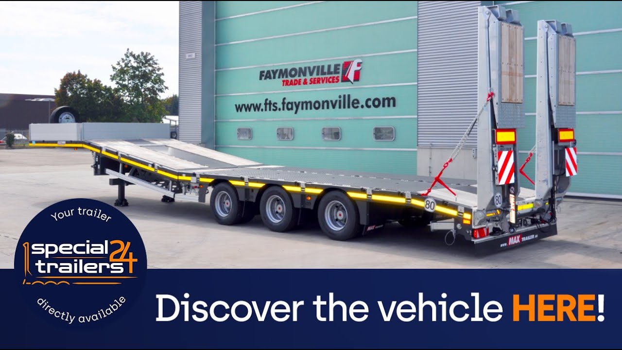 MAX Trailer - MAX100 with hydraulic lift-/lowerable loading area and ...