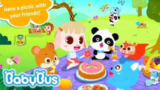 Little Panda's Camping Trip 🚌🎁 It's Time To Have Fun And Go On a School Camping Trip 🌈🐼 BabyBus Game screenshot 3