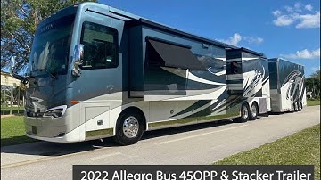 2022 Tiffin Allegro Bus 45OPP & Stacker Trailer For Sale