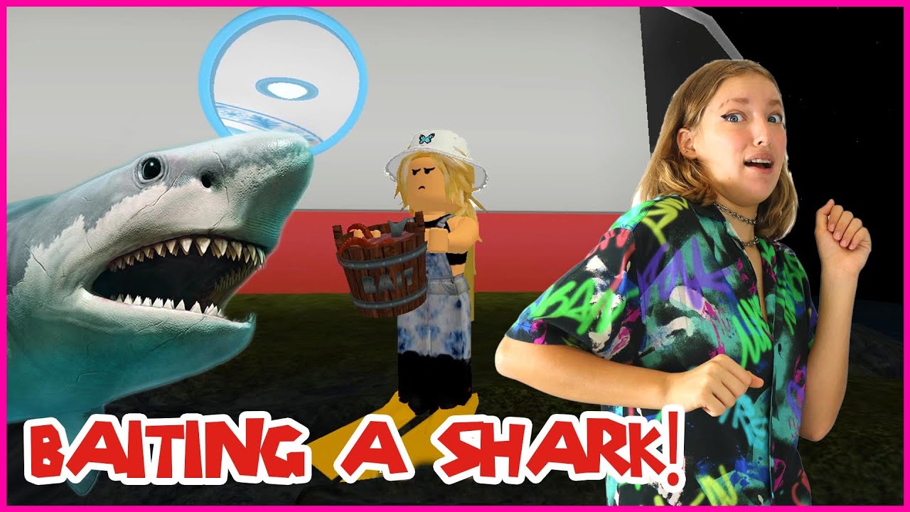 Baiting A Shark Youtube - roblox videos karina and ronald shark