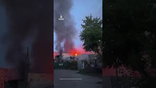 Deadly Russian overnight strikes spark fires in Ukraine’s capital | AJ #shorts