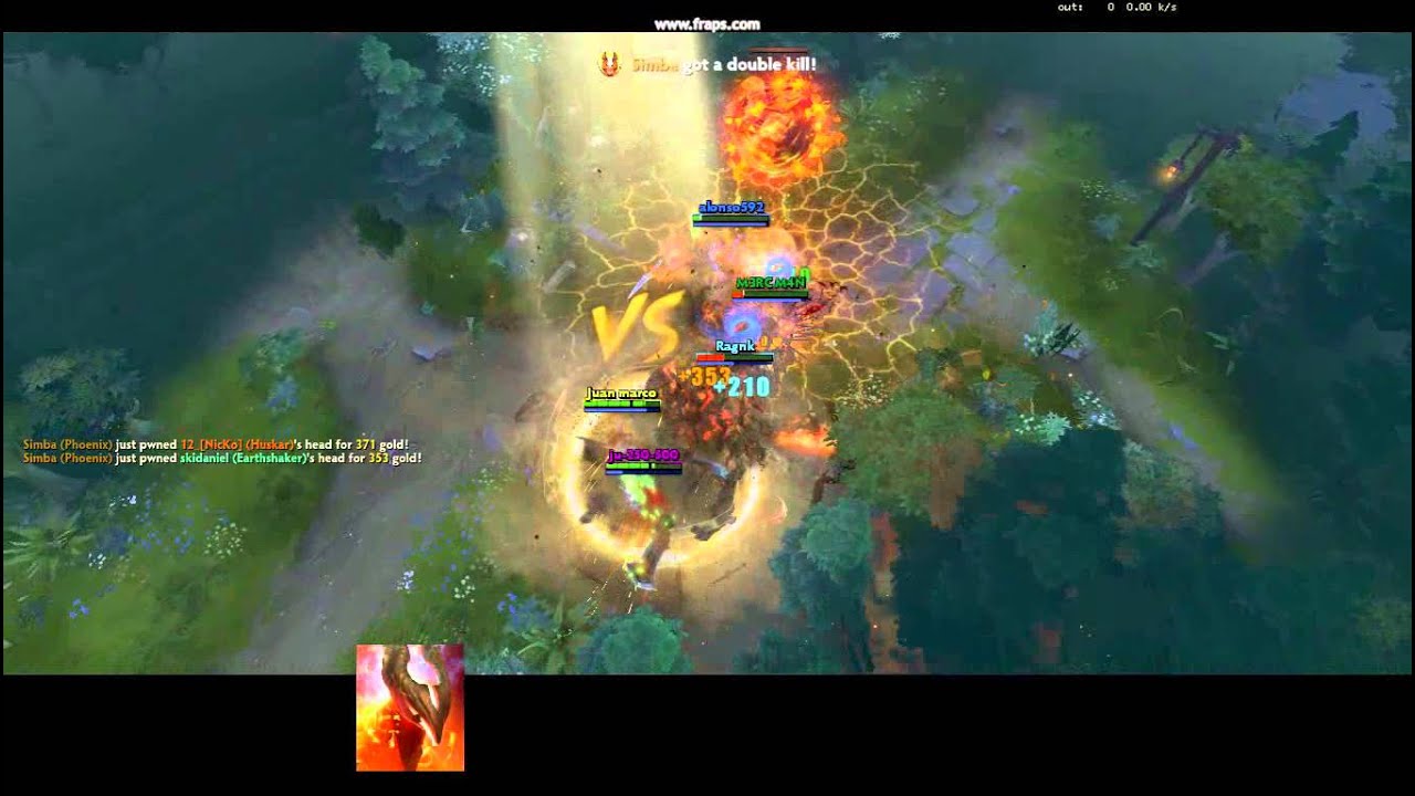 Phoenix Rampage Dota 2 - Phoenix 5 man rampage - YouTube