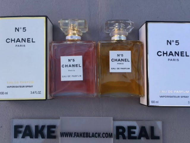 Fake vs Real Chanel no 5 Perfume 