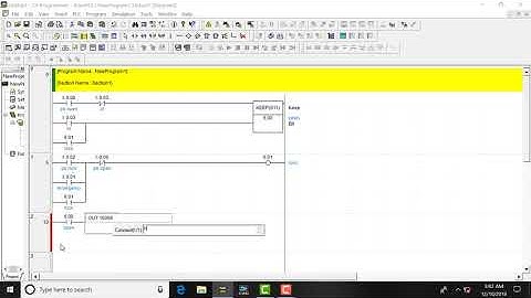 tutorial  program Model Safety Crane menggunakan cx programmer & cx designer part 1