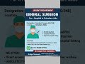 Wanted General Surgeon #bridgeplacementsjobs #doctorjobs #surgeon #generalsurgeon