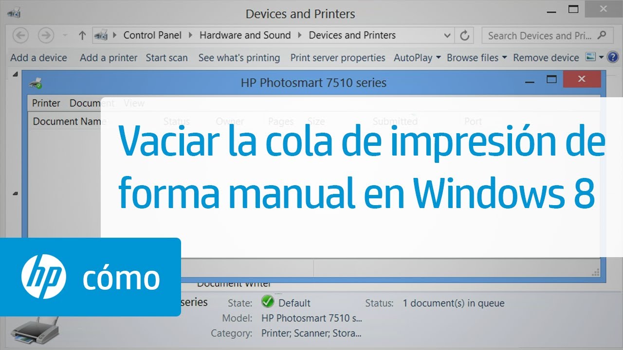 Vaciar la cola de impresión de