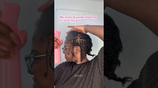 I just use water to clean my parts💦#locs #microlocs #locmaintenance #rjolox