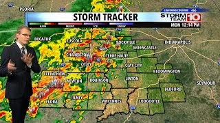Tracking Monday afternoon storms