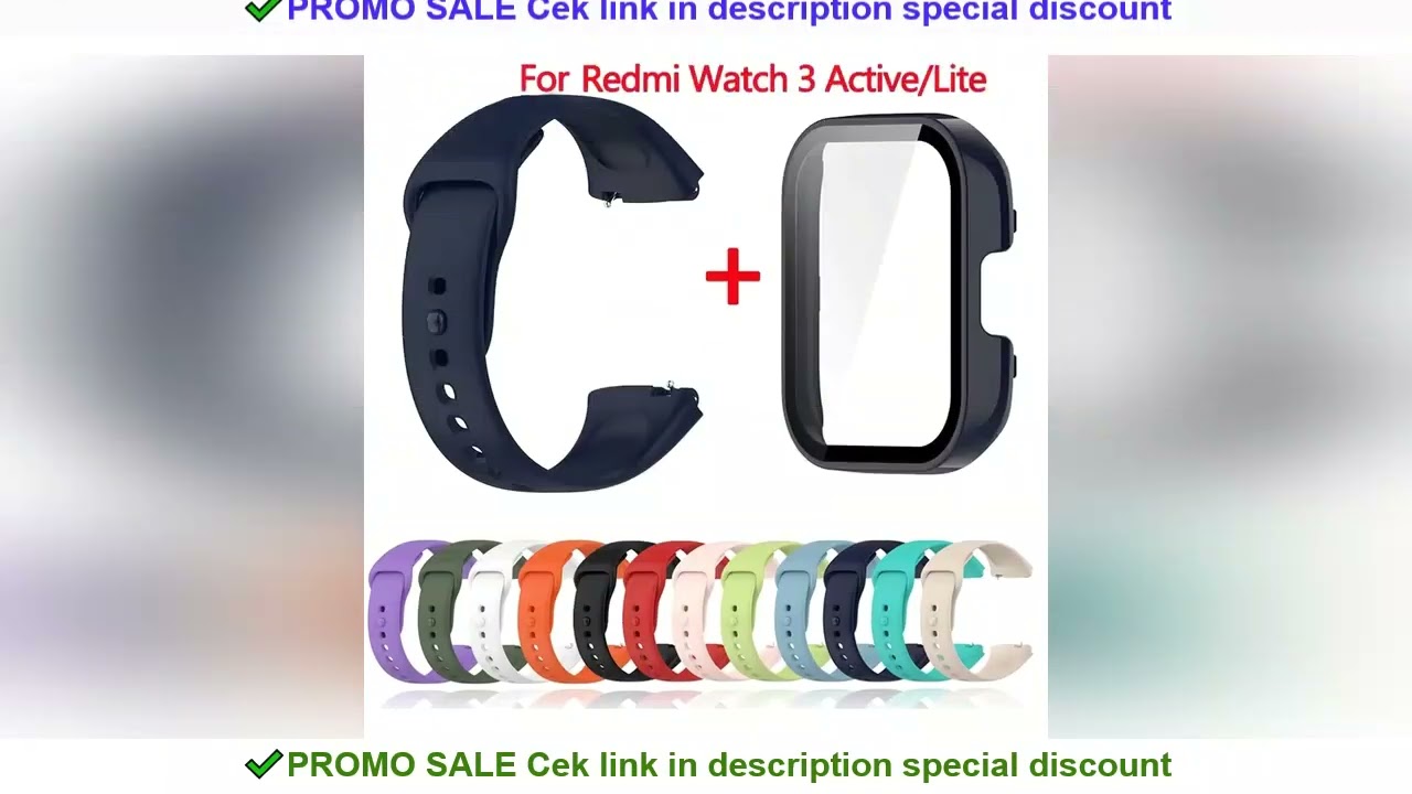 Silicone Strap+Case for Xiaomi Redmi Watch 3 Active band smartwatch Accessories Sport Bracelet For R
