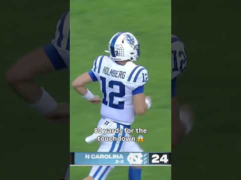 He took that a long way 😮 #duke #dukefootball  #football #accfootball #collegefootball #sports