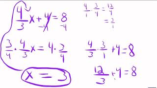 Applied Algebra 2 Multi Step Equations