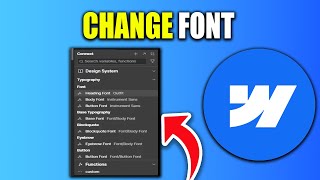 How To Change Font On Webflow | Add Font In Webflow