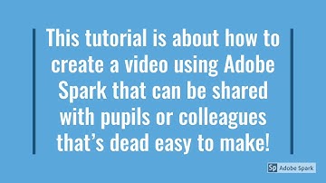 Creating a video lesson with voiceover on Adobe Spark Video
