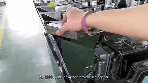 Calibration of 4-head Linear Weigher