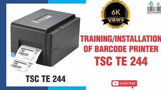 TSC TE244 Barcode Printer Label Ribbon Printer TE 200 TVS LP45Lite LP 45 Lite How To insert Label