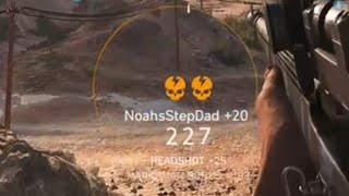 Getting a double headshot collateral in Battlfield 5.
