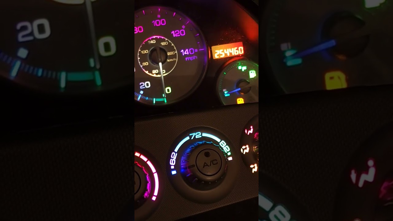 Acura RSX RGB Bluetooth led gauge cluster