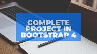 complete project using html,css and bootstrap 4 part 5 || by tricky skills
