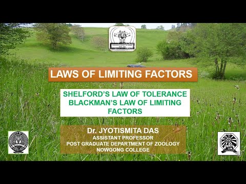 Shelford law of tolerance and Blackman&rsquo;s law