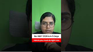 Re-NEET in 5 Days 🚨 Checklist You Must Follow | Esha Mam #shorts