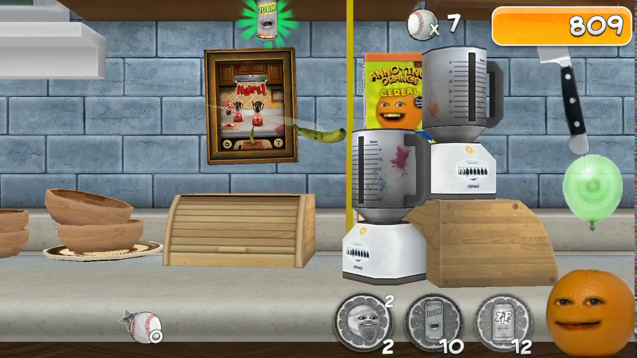 Annoying Orange Splatter up Gameplay - YouTube