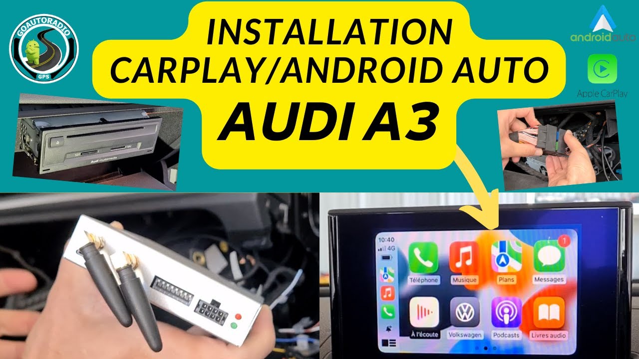 Un autoradio Android 10 et CarPlay “plug and play” pour les Audi A3 8P