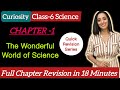 Class 6 Science | Exam Revision | Chapter 1 | The Wonderful World of Science | 18 Minutes CBSE NCERT