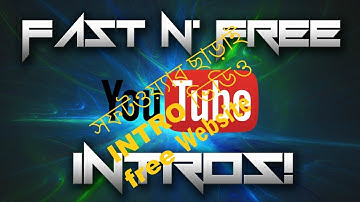 সফটওয়্যার ছাড়াই INTRO ভিডিও free How to Make Youtube Intro Video by Using Website Bangla tips