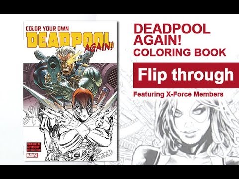 Deadpool 2 Coloring Book Flip Through Again X Force Preview Youtube Deadpool 2 Coloring Book Flip Through Again X Force Preview Youtube