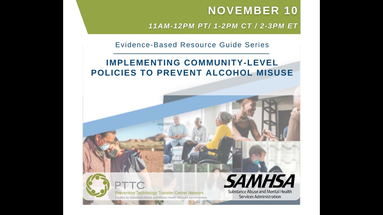 Implementing Community-Level Policies to Prevent Alcohol Misuse - YouTube